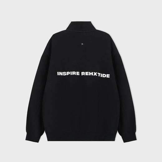 【新品上新】HX 冬季中领半开胸卫衣S106540012101/02 商品图1