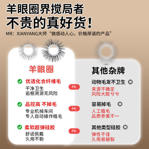 谜姬 硅胶羊眼圈男女互动 商品图1