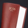 金派2026日程本年历笔记本效率手册 一天一页记账本记事本 黑色棕色B5A5 1本 商品缩略图2