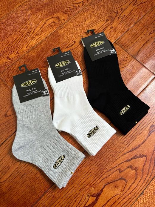 一组(黑白灰各1) 美户外品牌Keen刺绣中筒袜三双装 商品图2