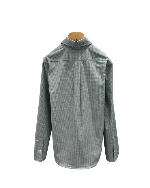 女款毛边格纹府绸长袖衬衫lv017 商品图1