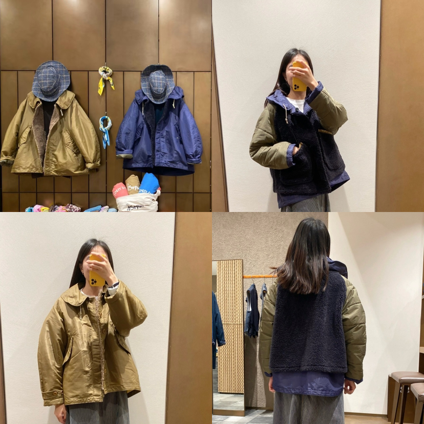 1123-6 一手货源 日系高端 45R 双面穿 夹克外套 轻盈保暖 宽松舒适 两种气质