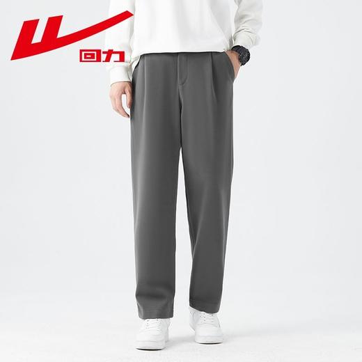 回力休闲裤子男2025秋季新款百搭九分西裤韩版修身黑色上班男裤子 商品图7