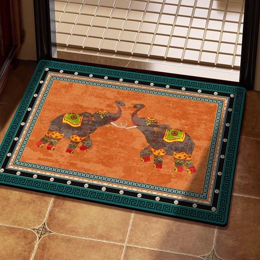 马到成功卫生间地垫硅藻泥吸水防滑垫轻奢复古款浴室地毯门口免洗耐脏脚垫 商品图4