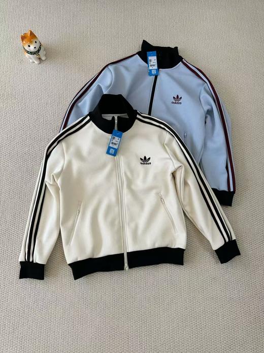 Ad阿迪达斯 三叶草 华夫格秋冬季男女情侣款针织加绒外套夹克 商品图1