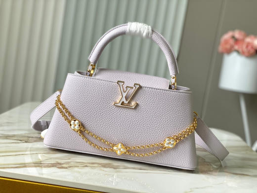 秋冬特惠💰1800 渠道级LV 新品 te级LV 动态芯片 M25476/M48865浅紫珍珠花朵 商品图0