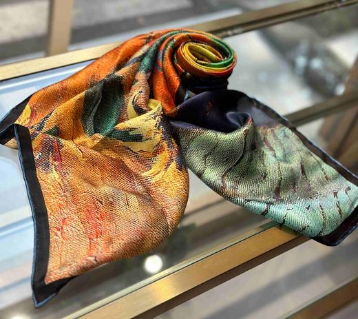 优品堂『繁花似锦』110×110桑蚕丝方巾 商品图1