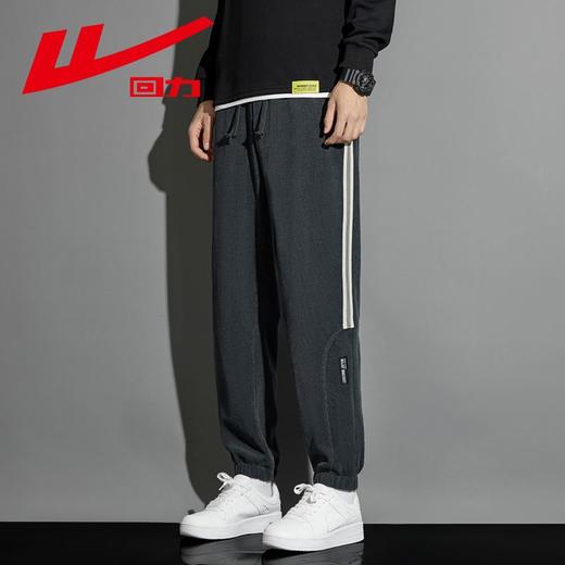 回力灯芯绒裤子男2025春秋新款潮流宽松休闲长裤男生束脚运动卫裤 商品图4
