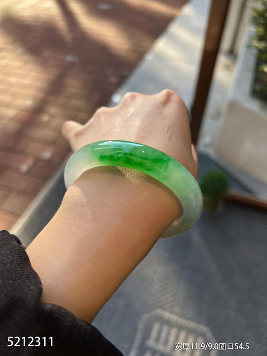 冰飘翠手镯【5212311】圈口54.5~具体价格微信咨询 商品图3