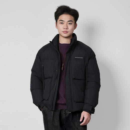 HX 冬季短款立领羽绒服90白鸭绒工装Z100440057101 商品图1