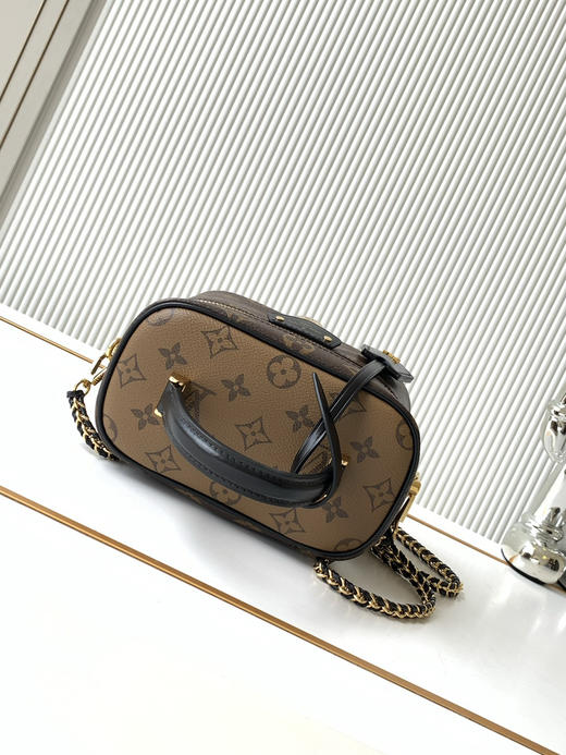 秋冬特惠💰1240 渠道级LV【全钢五金 MB163c01动态变码芯片】te级LV 全套包装 动态变码芯片 Nice 化妆包 M47128老花 商品图6