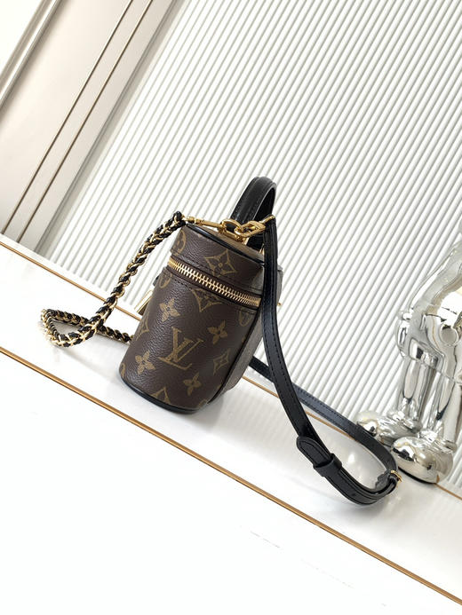 秋冬特惠💰1220 渠道级LV【全钢五金 MB163c01变码芯片】te级LV 全套包装 化妆盒子 实拍 M47125老花Vanity Chain Pouch 手袋 商品图1