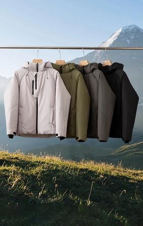 征徒户外防风棉服 防风袖口 高领口聚热锁温内层 门襟防水拉链