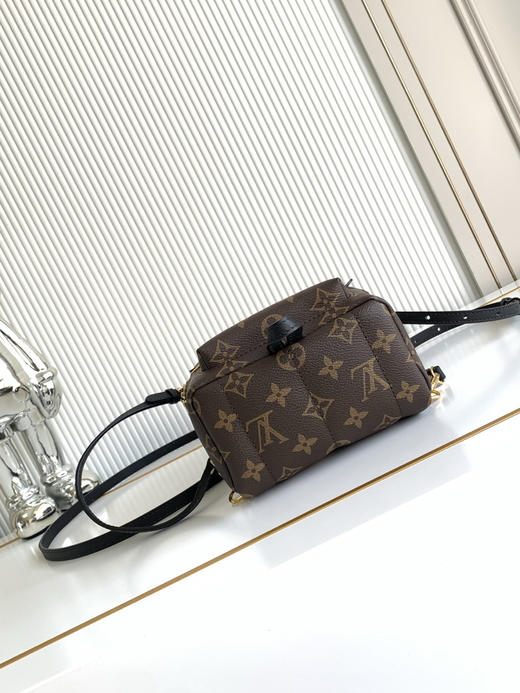 秋冬特惠💰1230 渠道级LV【全钢五金 变码芯片】te级LV 全套包装 M44873老花 本款Palm Springs迷你双肩包 商品图3