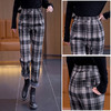 百媚生 秋冬加绒加厚保暖格子小脚裤23780 商品缩略图2