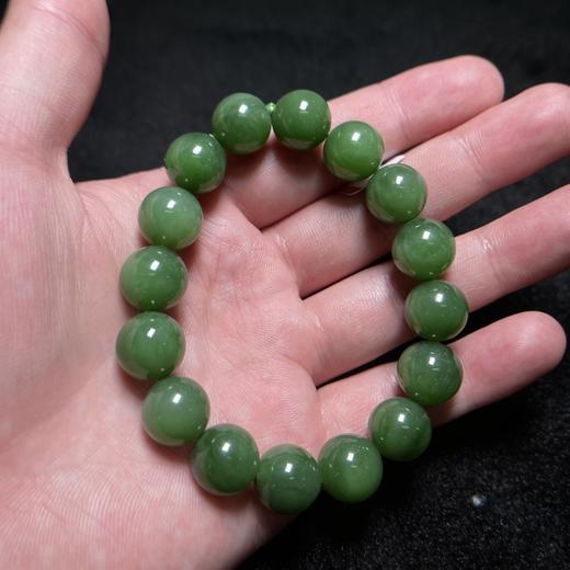 碧玉单圈手链-碧玉圆珠12+m 商品图0