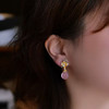 龢盒原创 微甜冬日·粉水晶珠耳坠 商品缩略图3