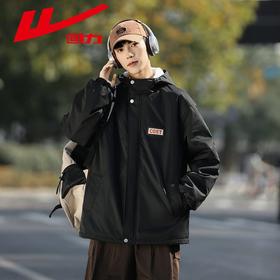 回力棉服男款2025冬季新款加厚保暖棉袄男士工装连帽棉衣外套男潮