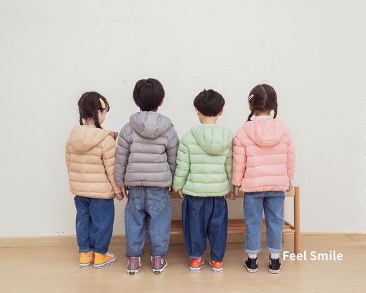 学校校服里的神器连帽轻羽绒儿童轻薄羽绒服 商品图3