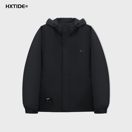 【新品上新】HX 冬季短款带帽羽绒服三防面料Y100540018101/02 商品图0
