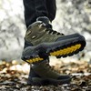 登山鞋 户外高帮登山鞋厚底运动加绒棉鞋男防水防滑耐磨工装鞋 商品缩略图6