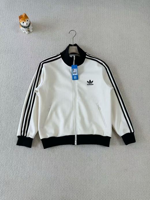 Ad阿迪达斯 三叶草 华夫格秋冬季男女情侣款针织加绒外套夹克 商品图3