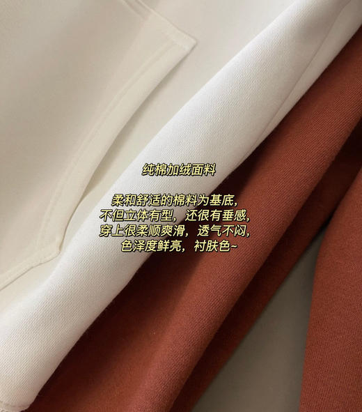 蔻驰刺绣马车加绒卫衣帽衫11112 商品图2