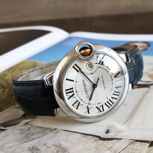 【95新】CARTIER卡地亚W69009Z3自动机械日期显示42mm（男款）蓝气球系列精钢151125NJS02 商品图4
