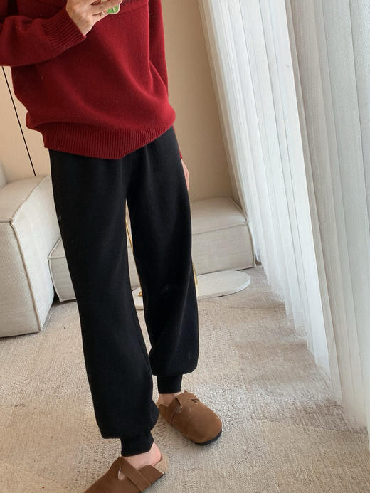 1123-5 高端顾客入 重磅高克重 加厚双层 灯笼裤 靴裤 保暖松弛 商品图1