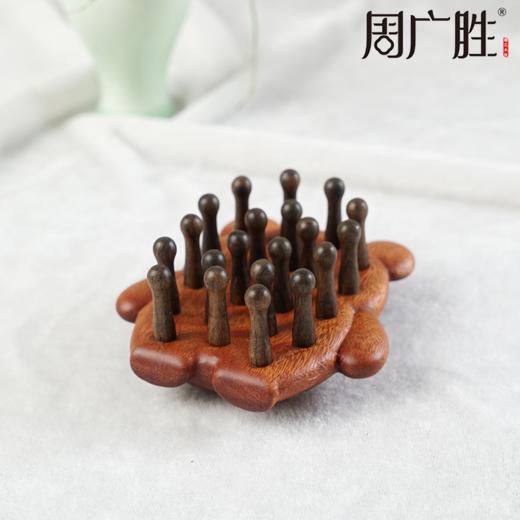 周广胜精选红檀香萌熊按摩梳防静电顺发护发便携家用送女友送男友 商品图4
