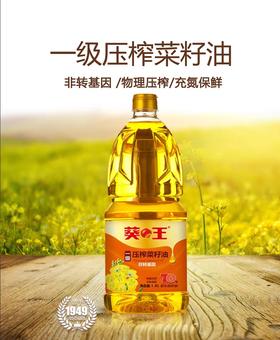 葵王非转基因一级物理压榨低芥酸菜籽油35元1桶1.8升，明天到