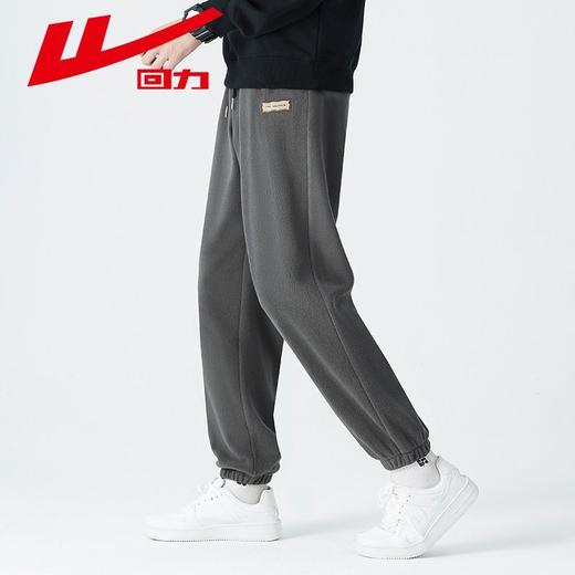回力摇粒绒裤子男款2025春季新款束脚美式休闲宽松百搭卫裤运动裤 商品图7