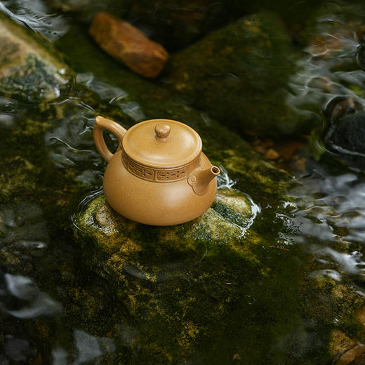 龙德堂陶艺 汤宣武制《锦绣前程》原矿黄金段 150cc 库存请咨询客服 商品图1