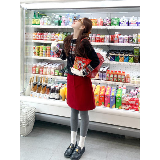 【169元任选2件】现货！复古费尔岛黑色毛衣开衫 商品图2