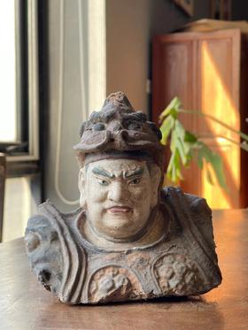 泥塑力士像残件，顺丰包邮