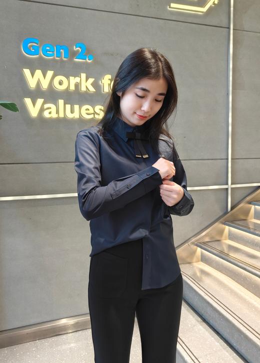 G2000女装FW商场新款修身剪裁长袖衬衫58221053 商品图3