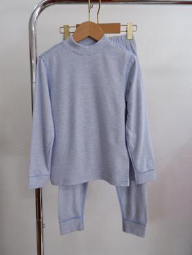 云仓【红豆剪标】棉花糖五代，男童条纹保暖内衣套装