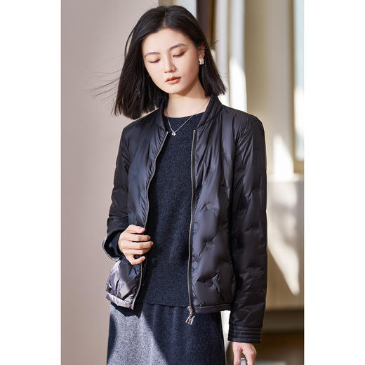 【现货直发】米思阳2025冬季新款通勤百搭轻薄保暖羽绒服90鹅绒棒球服外套4008 商品图0