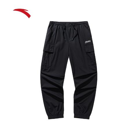 安踏工装裤  美式休闲长裤女秋季新款束脚裤纯棉长裤子162538504 商品图0