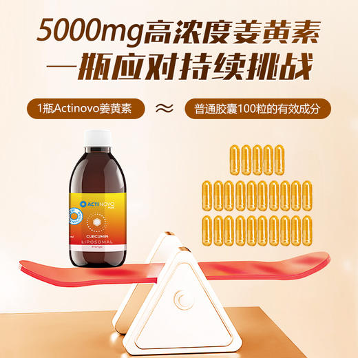 德国液体脂质体actinovo姜黄素口服液熬夜护月干护肠胃 商品图2
