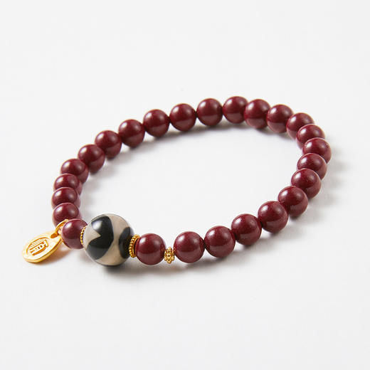 朱砂天珠单圈手链 商品图2