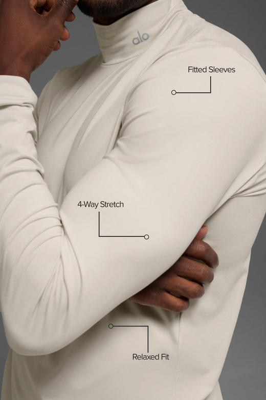 AL0 双面徳绒 小高领保暖打底长袖T恤 CX246 商品图0