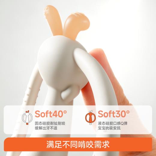 【冬日暖拥】曼龙mloong牙胶婴儿4个月安抚口欲期宝宝3到6个月以上出牙期小月龄磨牙卡通抓握牙胶 商品图2