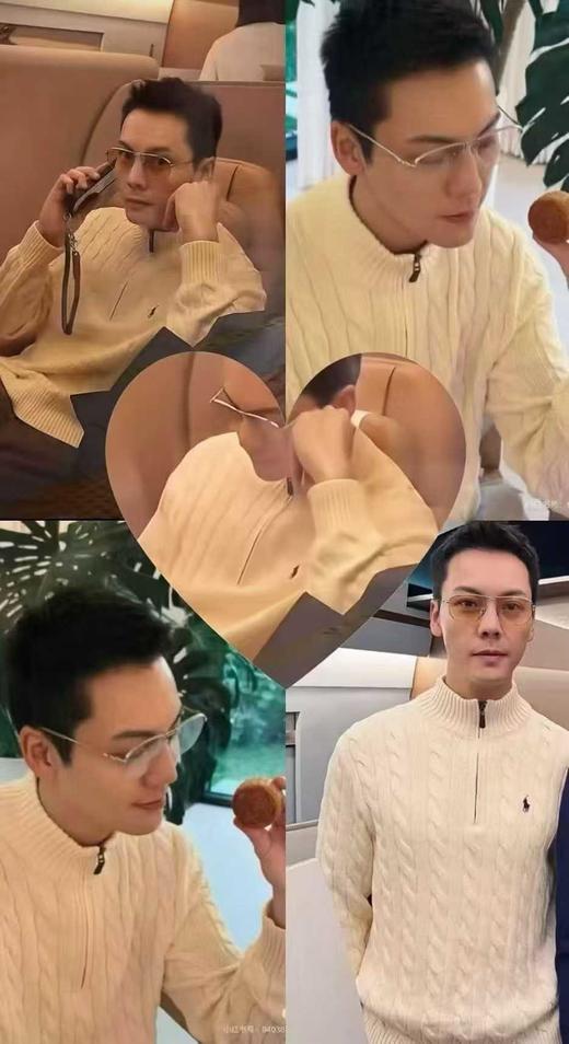 到手价1399元 陈伟霆同款 Polo Ralph Lauren拉夫劳伦男士半拉链麻花毛衣 美国代购，无中文标签，介意慎拍 商品图7