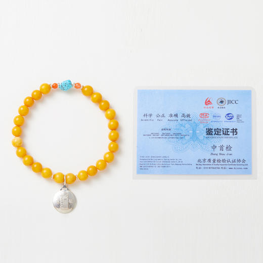 蜜蜡松石单圈手串 商品图6