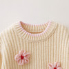马克珍妮女童清新山茶花软糯针织毛衣2025年秋冬新款551887 商品缩略图3