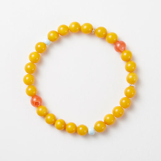 蜜蜡彩色单圈手串 商品图0