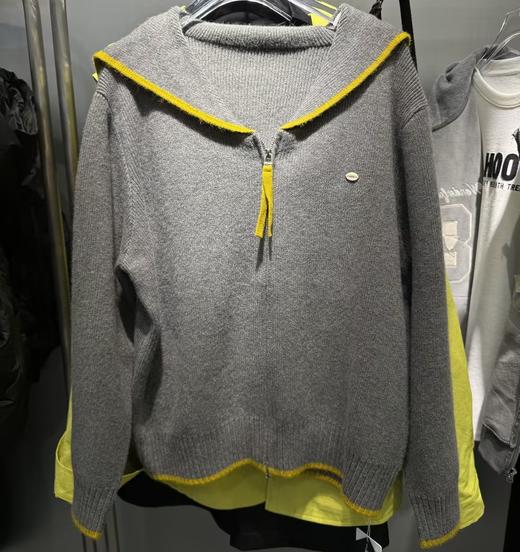 NC翻领宽松撞色毛织开衫50929 冬季 011604402821 商品图0