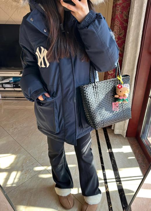 真毛毛领380-450克充绒白鸭绒真毛领保暖羽绒服男女同款加绒领亲肤 商品图9