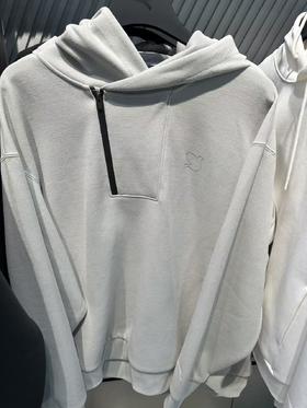 安踏男2025冬季新款圆领宽松弹力动型针织运动连帽卫衣152548713